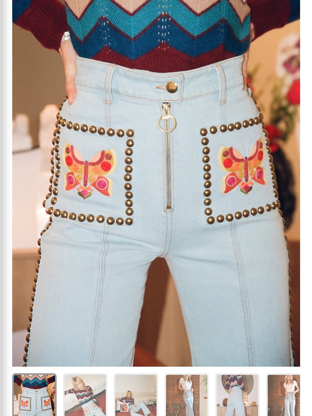 Stoned Immaculate Butterflies are free Jeans size 27.